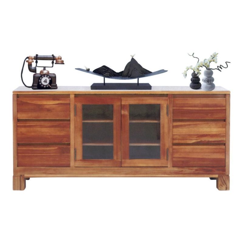 Lamont Teak Wood Storage Masons Home Decor